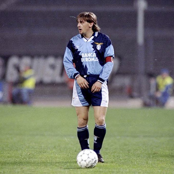 Beppe Signori con la Lazio